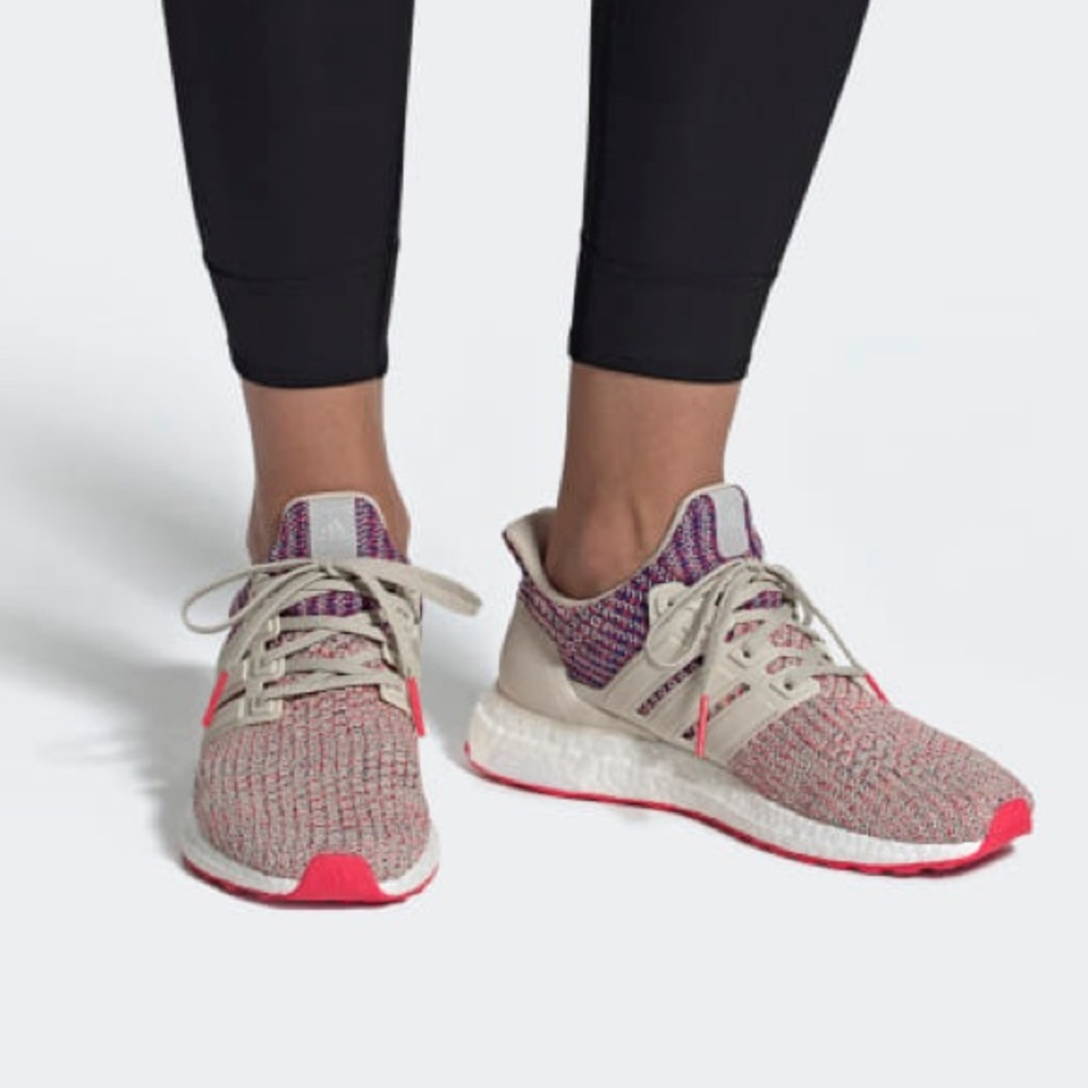 Adidas Ultraboost 4.0 Beige Shock Red - Picture 8 of 8